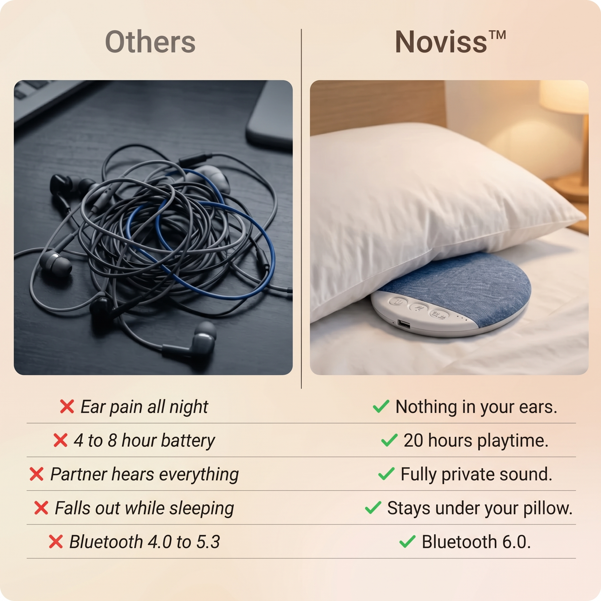 Noviss™ Pillow Speaker